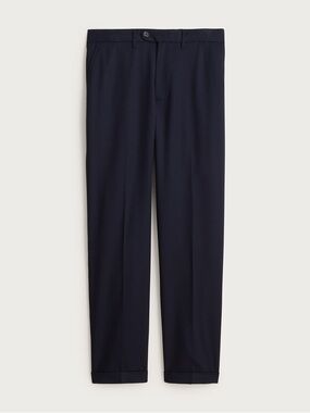 J. CREW Classic creased wool trouser in Black Size 34 NWT $178 CO452